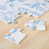 Retro 1966 Ohio kaart puzzle 20"x30" 1014 pcs Legpuzzel (Zijkant)