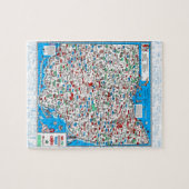 Retro 1966 Ohio kaart puzzle 8"x10" 110 stuks Legpuzzel (Horizontaal)