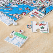 Retro 1966 Ohio kaart puzzle 8"x10" 110 stuks Legpuzzel (Zijkant)