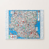 Retro 1966 Ohio map jigsaw puzzle 11"x14" 252 pcs Legpuzzel (Horizontaal)
