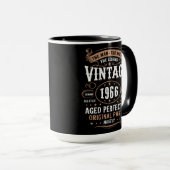 Retro 1966 Verjaardag De Man De Legende 60e Verjaa Mok (Voorkant rechts)