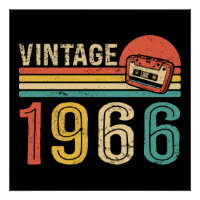 Retro 1966 Verjaardagsmuziek Cassettebandje 60e Ve