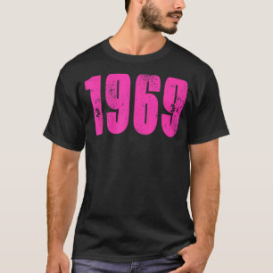 Retro 1969 Distress Rock & Roll Music 1 T-shirt