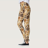 Retro 1970 Bloem Grafisch Leggings (Links)