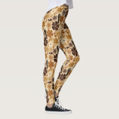 Retro 1970 Bloem Grafisch Leggings (Rechts)