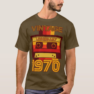  Retro 1970 Legendarische Cassette T-shirt