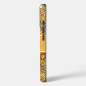 Retro 1970 mosterdgele bloem Case-Mate iPhone case (Achterkant / Links)