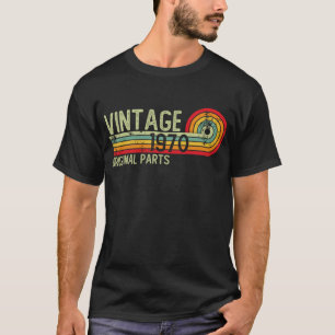 Retro  1970 Originele Delen Birthday T-shirt