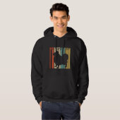 Retro 1970 S Pommeren Dog Silhouette Cracked Di Hoodie (Voorkant volledig)
