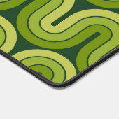 Retro 1970 stijl golfpatroon bureaumat (Hoek)