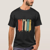 Retro 1970 stijl Naples Florida Skyline Hoodie T-shirt (Voorkant)
