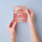 Retro 1970s  bloc Afstuderen begroting Flyer (Hand)