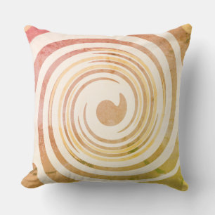 Retro 1970s Colors Swirl Sierkussen