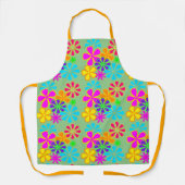 Retro 1970s - Groen stroomverbruik Schort (Voorkant)