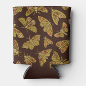 Retro 1970s Moths Blikjeskoeler (Voorkant)