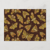 Retro 1970s Moths Briefkaart (Voorkant)