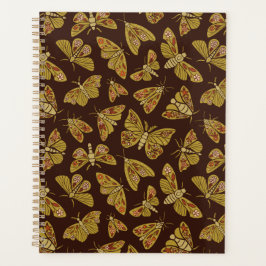 Retro 1970s Moths Planner