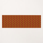 Retro 1970s Oranje Red Abstract Pattern Room 237 Yogamat (Voorkant (horizontaal))