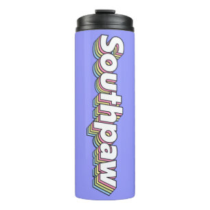 Retro 1970s pastel Southpaw Thermal Tumbler Thermosbeker
