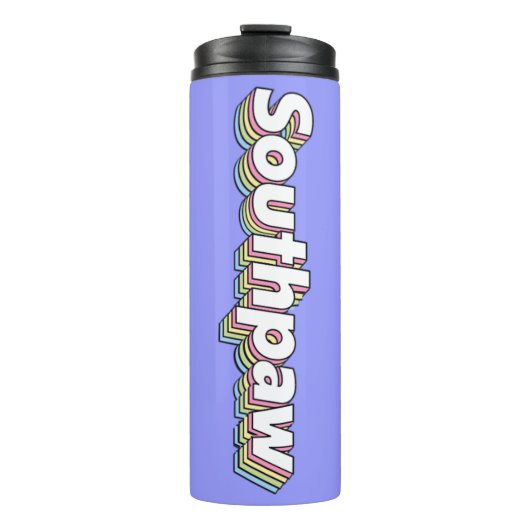 Retro 1970s pastel Southpaw Thermal Tumbler Thermosbeker (Voorkant)