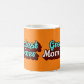 Retro 1970s stijl Grootste mam ooit Koffiemok (Center)