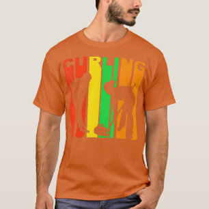 Retro 1970s Stijlcurlers Silhouette Curling T-shirt
