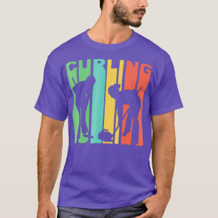 Retro 1970s Stijlcurlers Silhouette Curling T-shirt