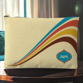 Retro 1970's Stripes Monogram Etui