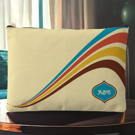 Retro 1970's Stripes Monogram Etui