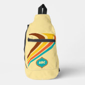 Retro 1970's Stripes Monogram Sling Bag (Voorkant)