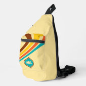 Retro 1970's Stripes Monogram Sling Bag (Rechterhoek)