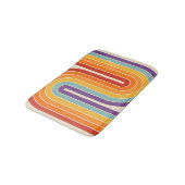 Retro 1970s Style Arched Stripes Geometric Pattern Badmat (Gekanteld)