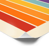 Retro 1970s Style Arched Stripes Geometric Pattern Perfect Poster (Hoek)