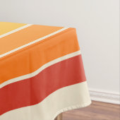 Retro 1970s Style Arched Stripes Geometric Pattern Tafelkleed (Voorbeeld)
