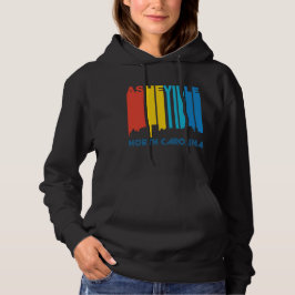 Retro 1970's Style Asheville North Carolina Skylin Hoodie