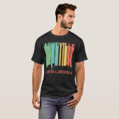 Retro 1970's Style Asheville North Carolina Skylin T-shirt (Voorkant volledig)
