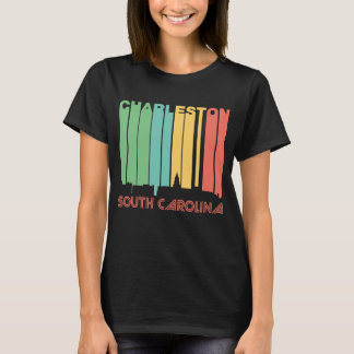 Retro 1970's Style Charleston South Carolina Skyli T-shirt