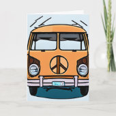 Retro 1970's Van | Groovy Verjaardag Kaart (Voorkant)