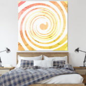 Retro 1970s Zwemelt de Onderdrukte Druk van het Ca Canvas Afdruk (Insitu (Slaapkamer))