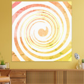 Retro 1970s Zwemelt de Onderdrukte Druk van het Ca Canvas Afdruk (Insitu (Woonkamer))