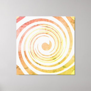 Retro 1970s Zwemelt de Onderdrukte Druk van het Ca Canvas Afdruk