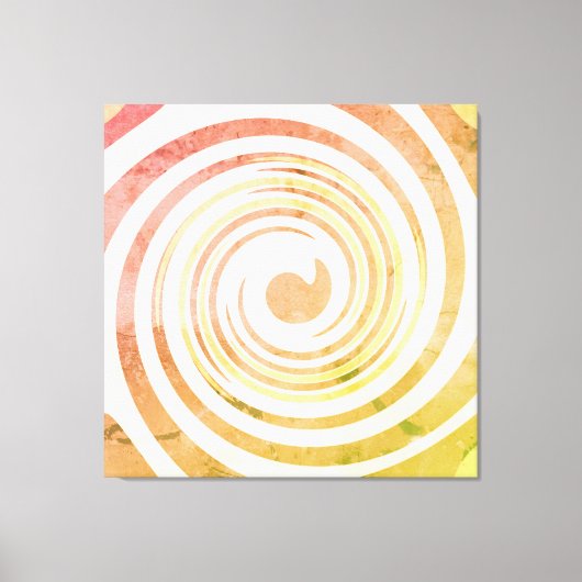 Retro 1970s Zwemelt de Onderdrukte Druk van het Ca Canvas Afdruk (Voorkant)