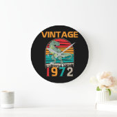 retro 1972 Birthday Grote Klok (Huis)
