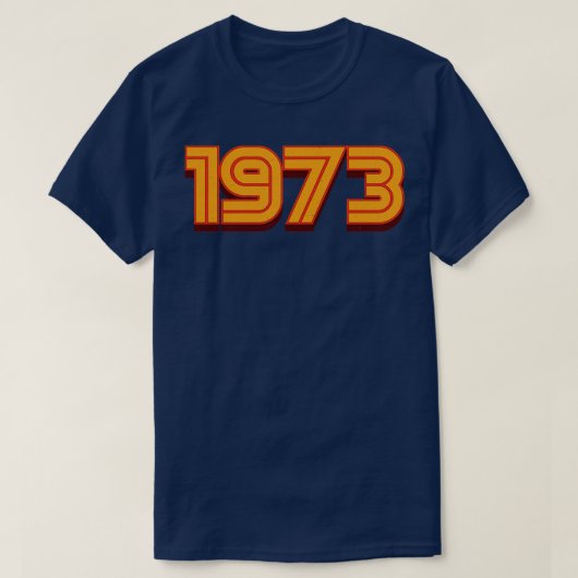  Retro 1973 70s Cadeau T-shirt (Design voorkant)