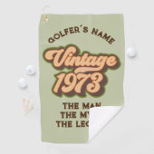 Retro  1973 Custom Golf Towel Golfhanddoek (Insitu)