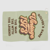 Retro  1973 Custom Golf Towel Golfhanddoek (Horizontaal)