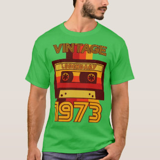  Retro 1973 Legendarische Cassettebandje T-shirt