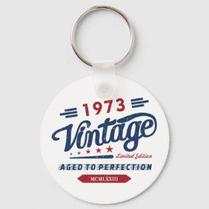  Retro 1973 Limited Edition Birthday Gift Sleutelhanger