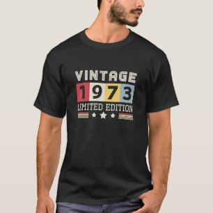 Retro 1973 stijl Geweldige verjaardagscadeaus T-shirt