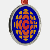 Retro 1974-1986 metalen ornament (Rechts)